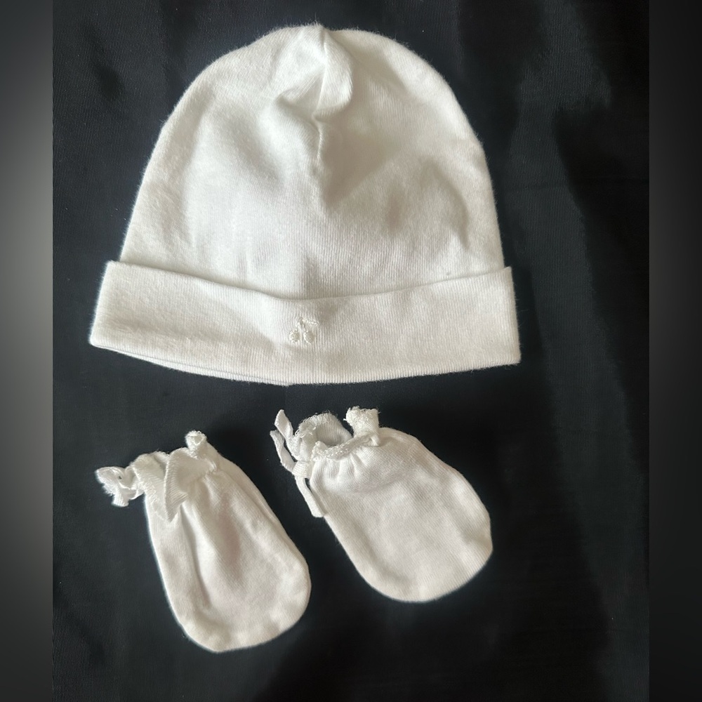 Bonpoint Infant Beanie Hat Set Size 1 - Picture 7 of 7